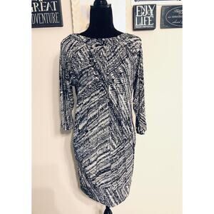JAX Printed Bodycon Dress sz 2